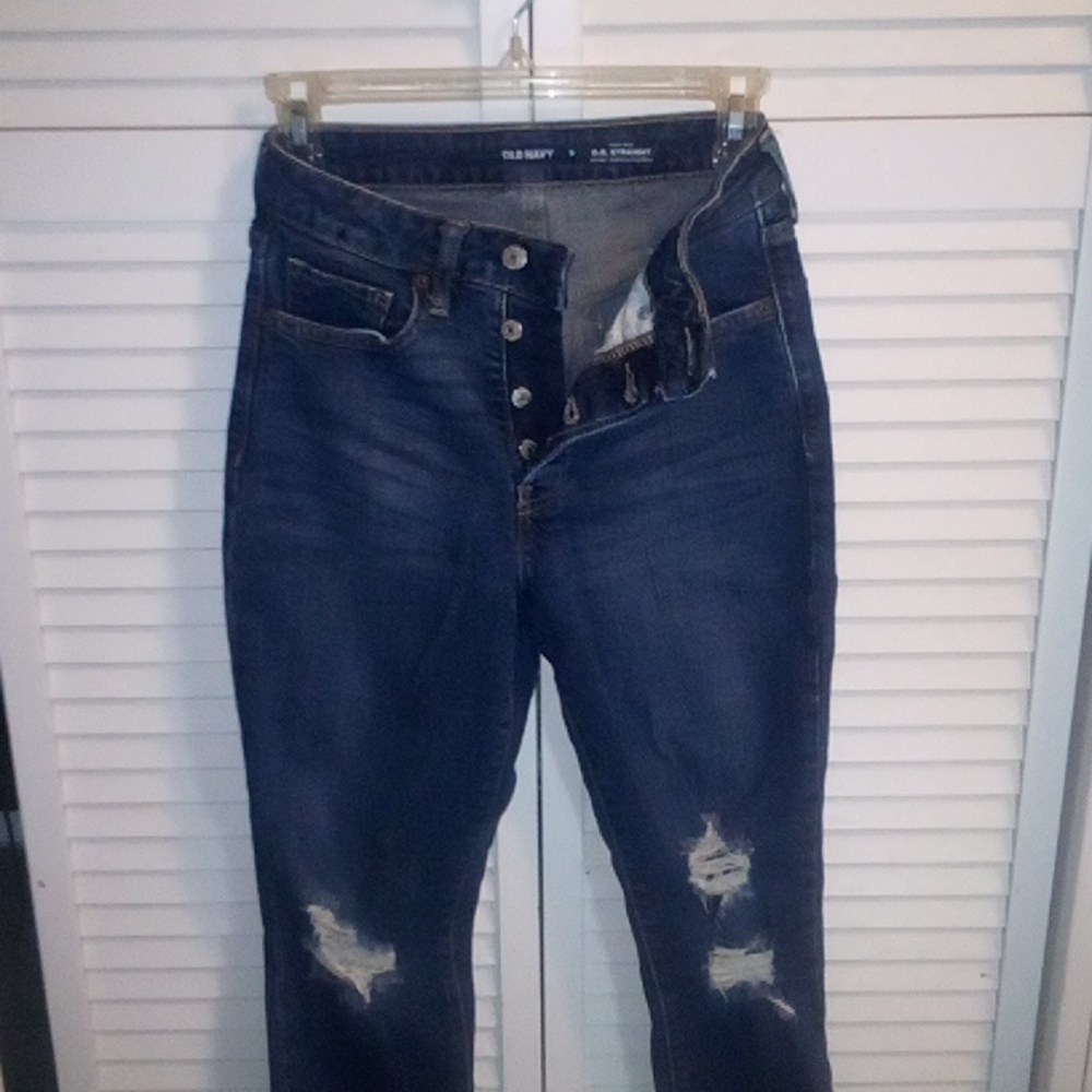 Old Navy High Rise Ripped Jeans